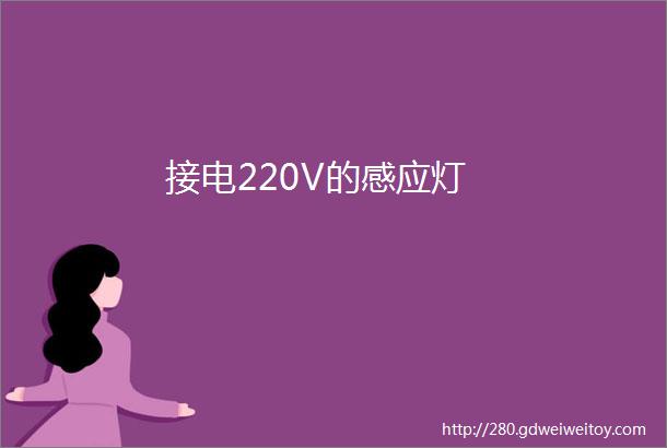 接电220V的感应灯